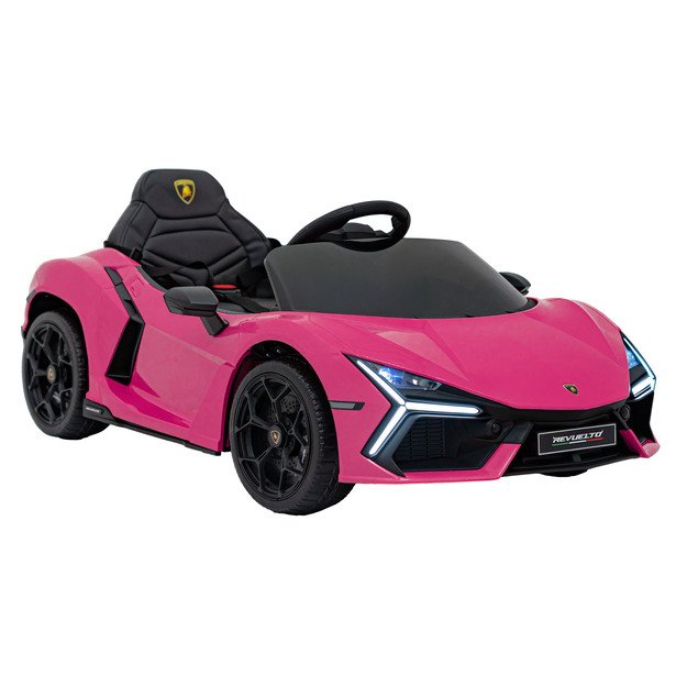 Vienvietis elektromobilis vaikams Lamborghini Revuelto, rožinis