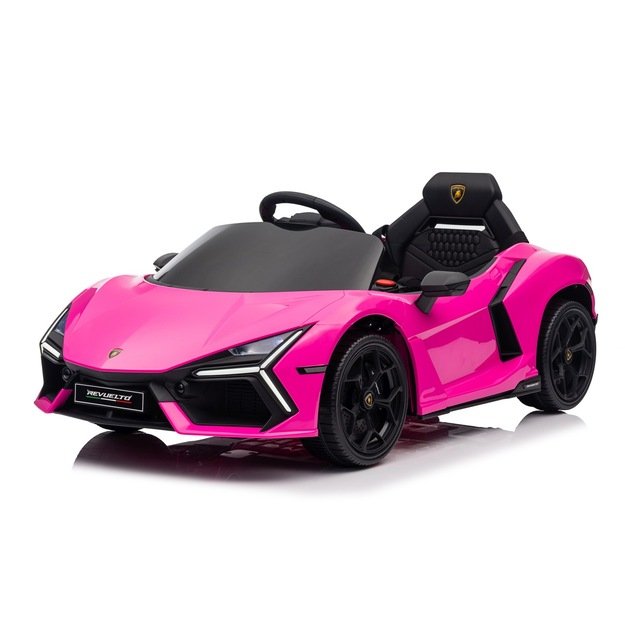 Vienvietis elektromobilis vaikams Lamborghini Revuelto, rožinis