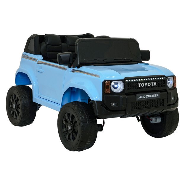 Vienvietis elektrinis džipas vaikams Toyota Land Cruiser PRADO, mėlynas