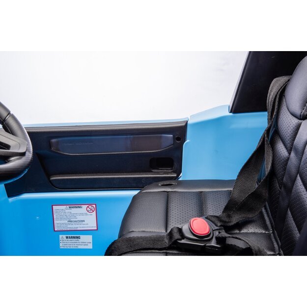 Vienvietis elektrinis džipas vaikams Toyota Land Cruiser PRADO, mėlynas