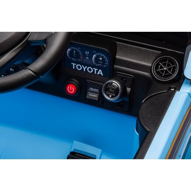 Vienvietis elektrinis džipas vaikams Toyota Land Cruiser PRADO, mėlynas