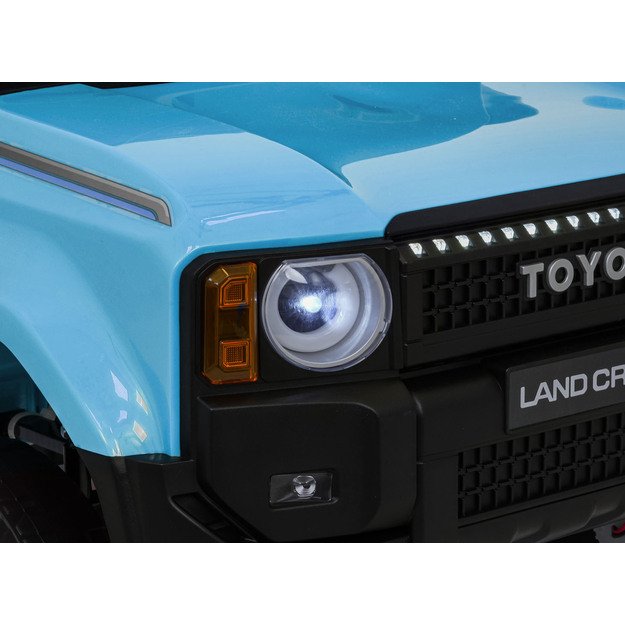 Vienvietis elektrinis džipas vaikams Toyota Land Cruiser PRADO, mėlynas