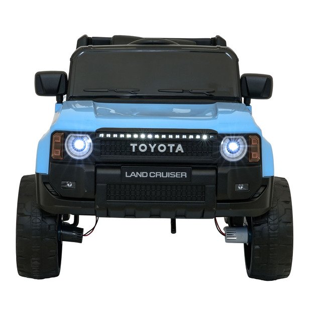 Vienvietis elektrinis džipas vaikams Toyota Land Cruiser PRADO, mėlynas