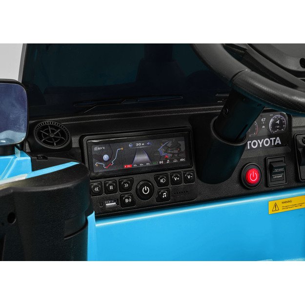Vienvietis elektrinis džipas vaikams Toyota Land Cruiser PRADO, mėlynas