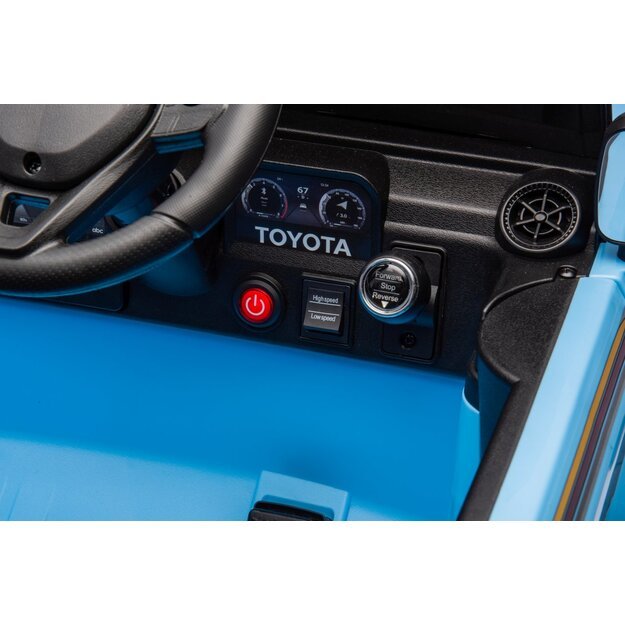 Vienvietis elektrinis džipas vaikams Toyota Land Cruiser PRADO, mėlynas