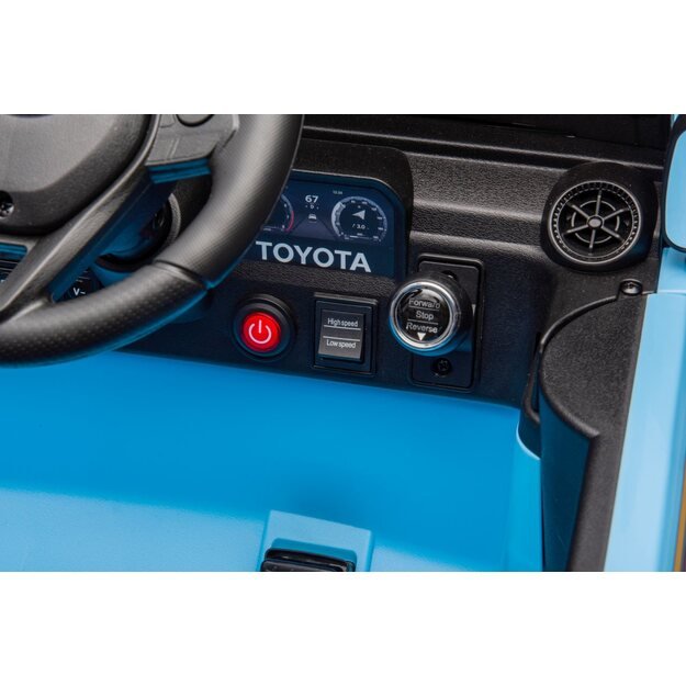 Vienvietis elektrinis džipas vaikams Toyota Land Cruiser PRADO, mėlynas