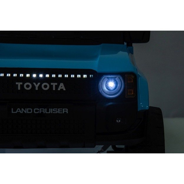 Vienvietis elektrinis džipas vaikams Toyota Land Cruiser PRADO, mėlynas