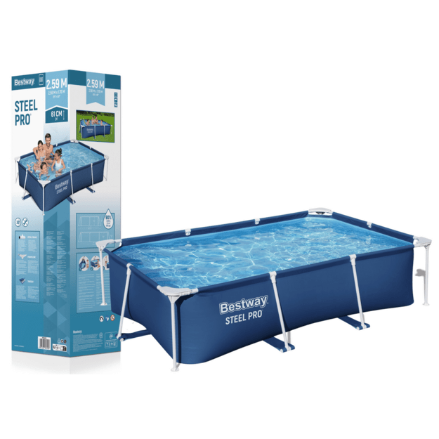 Karkasinis sodo baseinas 259x170x61cm, Bestway 56403
