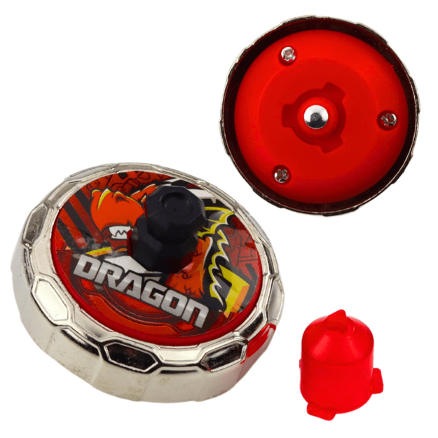 Žaislinis paleidimo įrenginys su suktuku „Flying Dragon“, raudonas