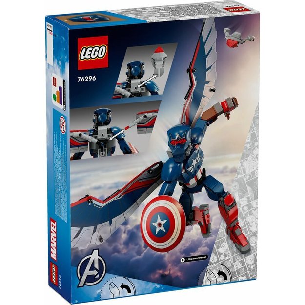 Naujojo Kapitono Amerikos konstruojama figūrėlė Marvel, LEGO76296