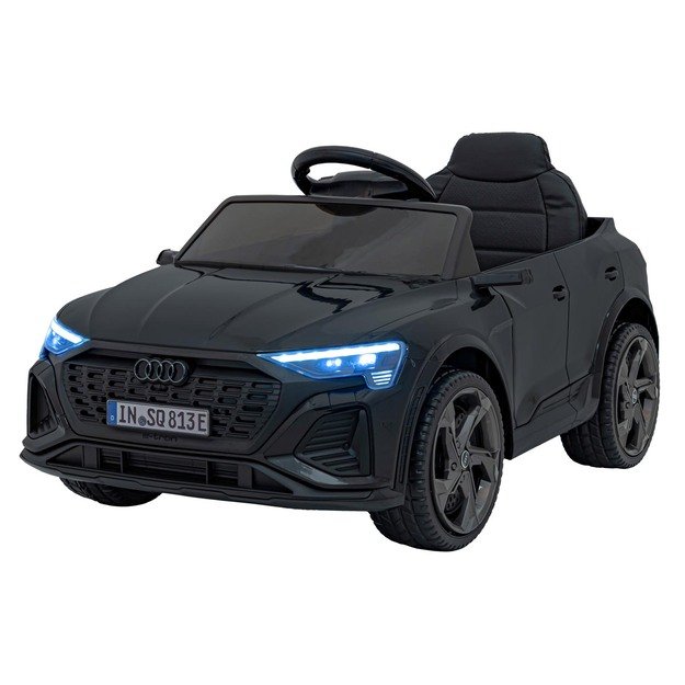Vienvietis elektromobilis Audi SQ8, juodas