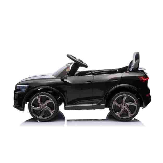 Vienvietis elektromobilis Audi SQ8, juodas