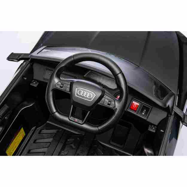 Vienvietis elektromobilis Audi SQ8, juodas