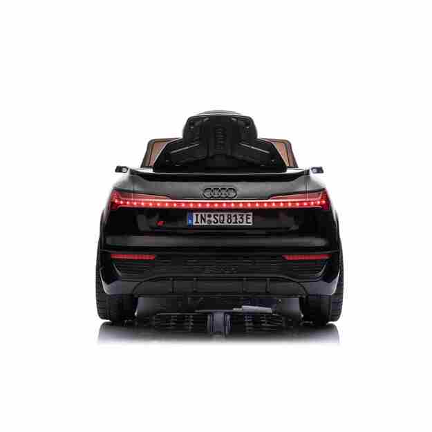 Vienvietis elektromobilis Audi SQ8, juodas