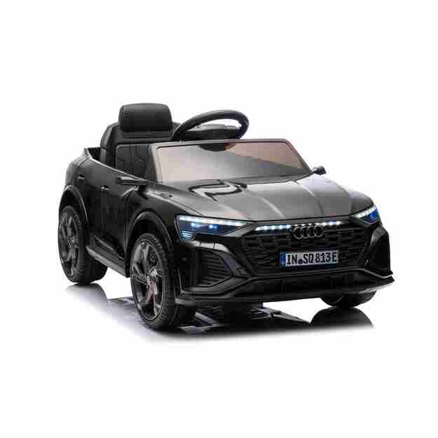 Vienvietis elektromobilis Audi SQ8, juodas