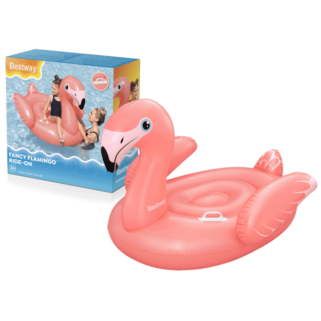 Pripučiamas plaukimo čiužinys „Flamingas“ 138x107cm, Bestway 41525