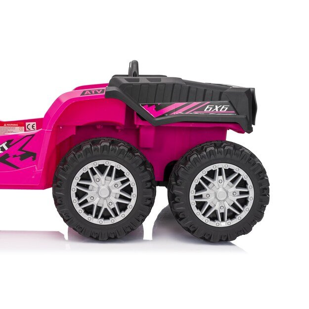 Keturratis su priekaba Sport TX ATV, rožinis