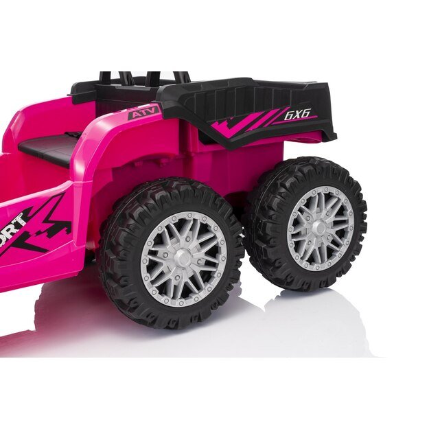 Keturratis su priekaba Sport TX ATV, rožinis