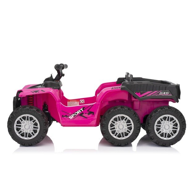 Keturratis su priekaba Sport TX ATV, rožinis