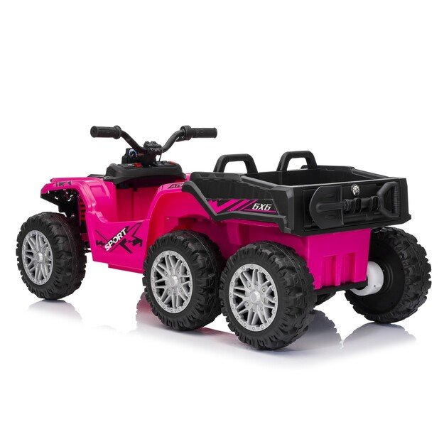 Keturratis su priekaba Sport TX ATV, rožinis