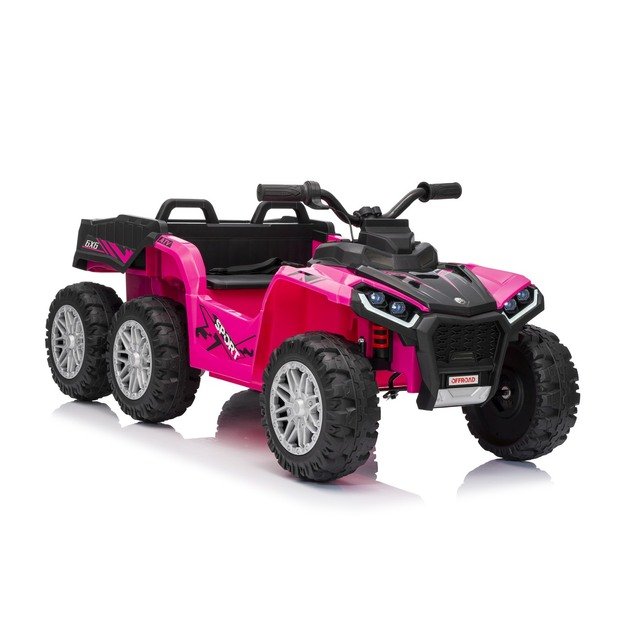 Keturratis su priekaba Sport TX ATV, rožinis
