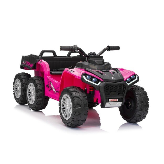 Keturratis su priekaba Sport TX ATV, rožinis