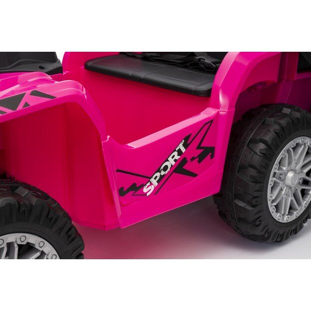 Keturratis su priekaba Sport TX ATV, rožinis