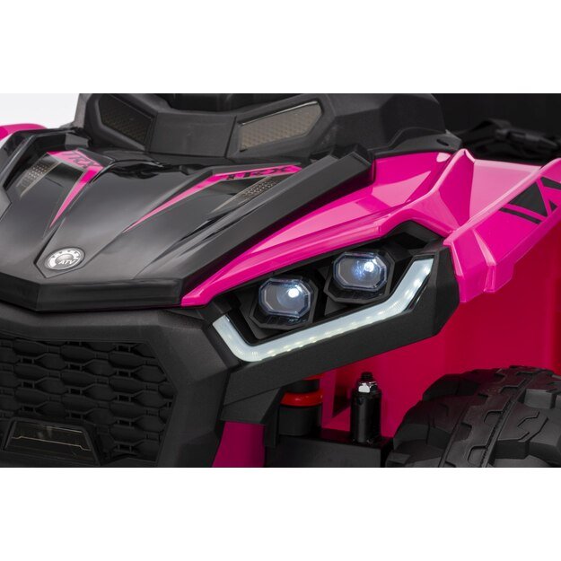 Keturratis su priekaba Sport TX ATV, rožinis