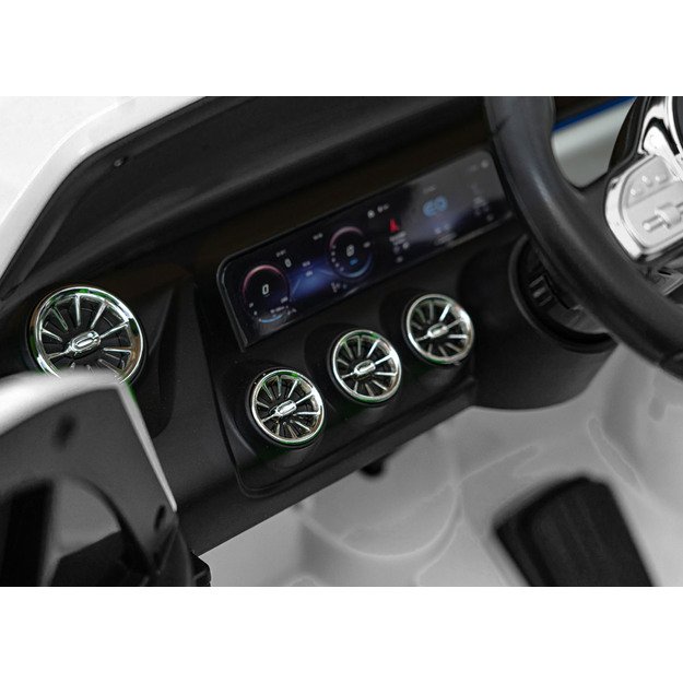 Vienvietis elektrinis džipas vaikams Mercedes Benz EQA 250, baltas