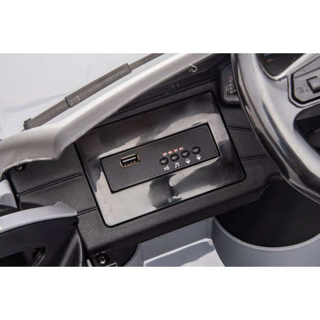 Vienvietis elektromobilis vaikams Audi RS6 BRD, baltas