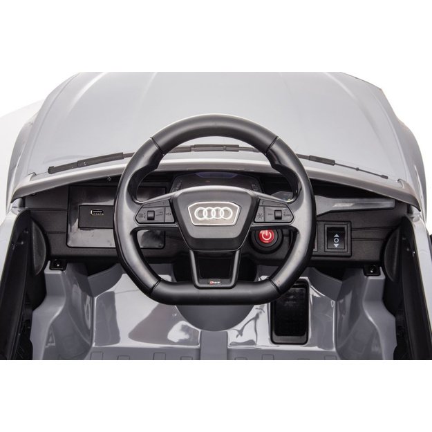 Vienvietis elektromobilis vaikams Audi RS6 BRD, baltas