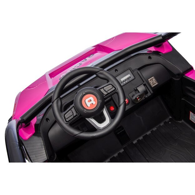 RACING Road 2000 – dvivietis elektromobilis vaikams, rožinis