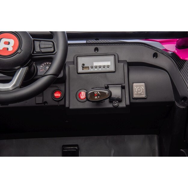 RACING Road 2000 – dvivietis elektromobilis vaikams, rožinis
