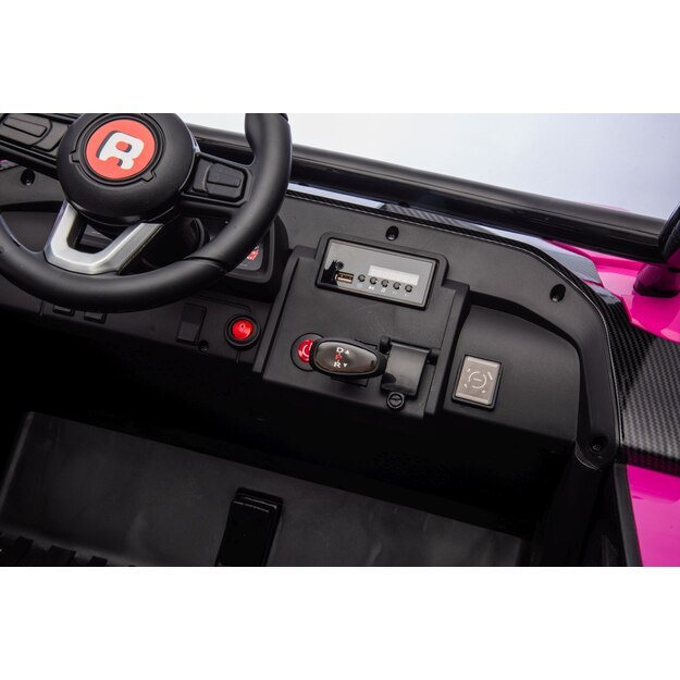 RACING Road 2000 – dvivietis elektromobilis vaikams, rožinis