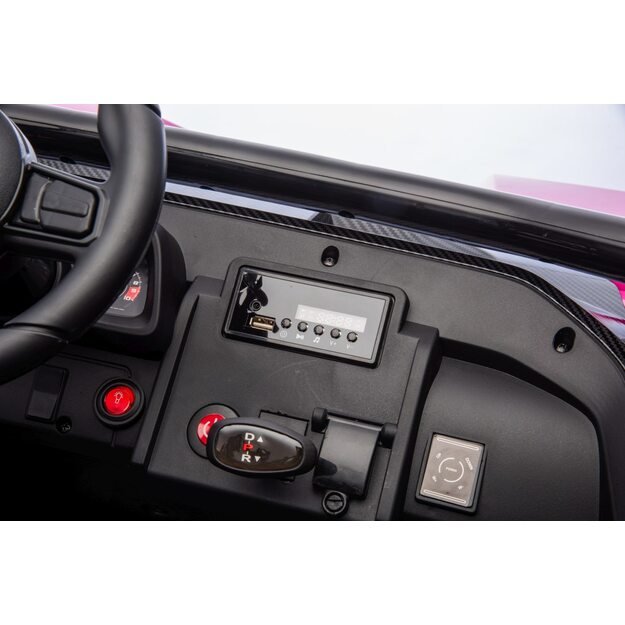 RACING Road 2000 – dvivietis elektromobilis vaikams, rožinis