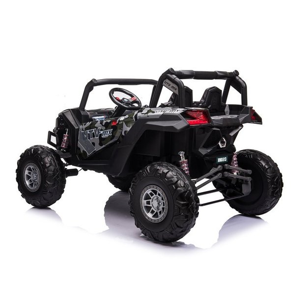 Galingas dvivietis vaikiškas elektrinis bagis UTV-MX Camo lakuotas su MP4