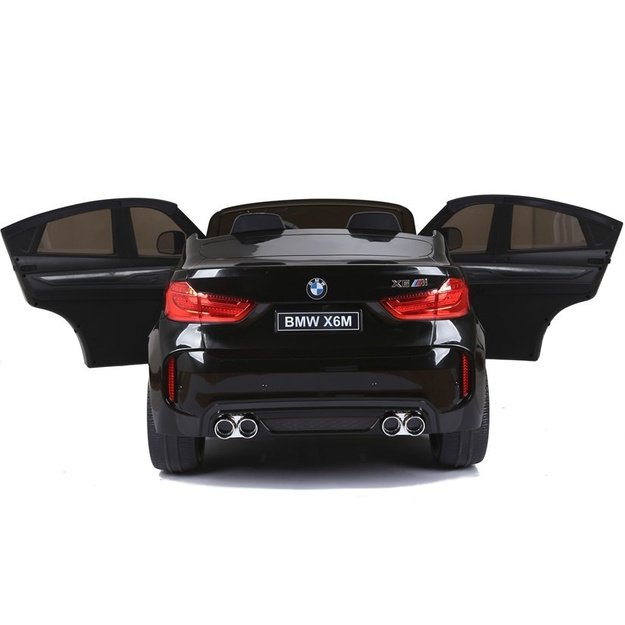 Dvivietis elektromobilis vaikams BMW X6M, juodas 7