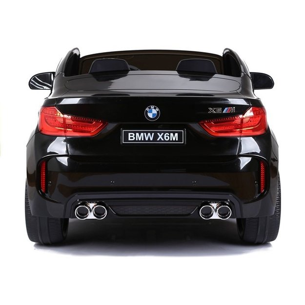 Dvivietis elektromobilis vaikams BMW X6M, juodas 8