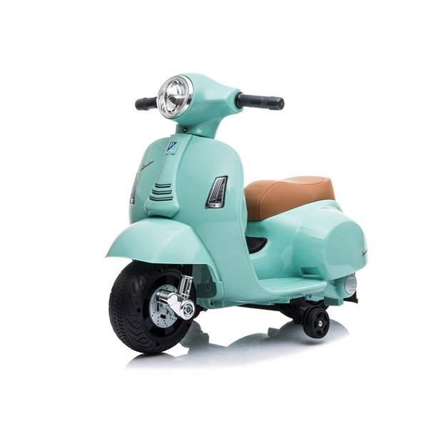 Elektrinis motoroleris vaikams Vespa GTS 300 Mini, turkio spalvos
