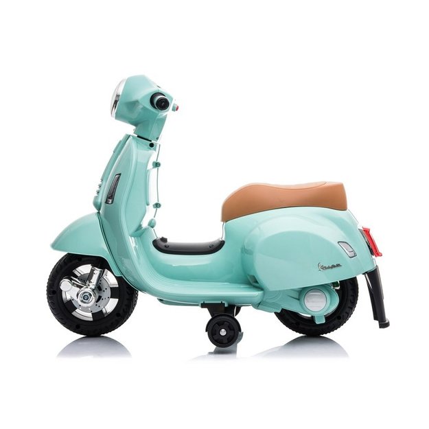Elektrinis motoroleris vaikams Vespa GTS 300 Mini, turkio spalvos