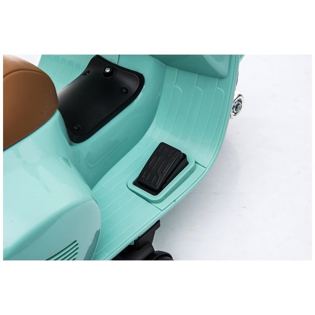 Elektrinis motoroleris vaikams Vespa GTS 300 Mini, turkio spalvos