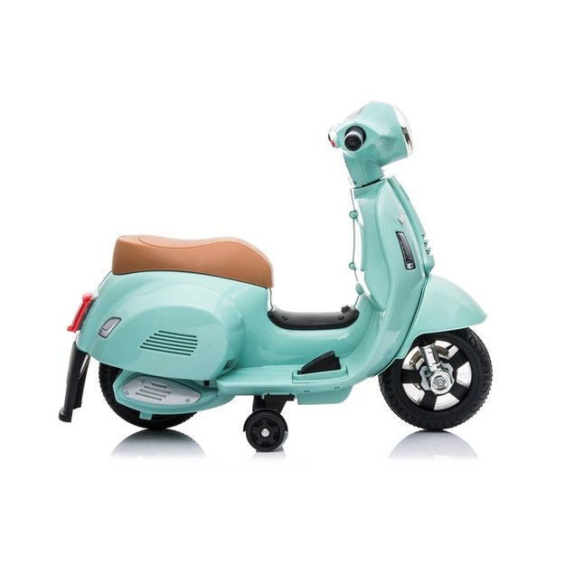 Elektrinis motoroleris vaikams Vespa GTS 300 Mini, turkio spalvos
