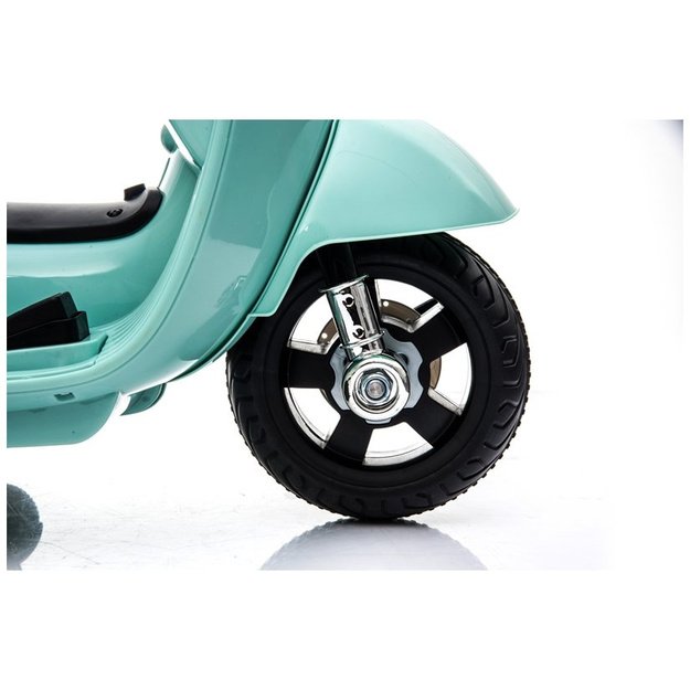 Elektrinis motoroleris vaikams Vespa GTS 300 Mini, turkio spalvos