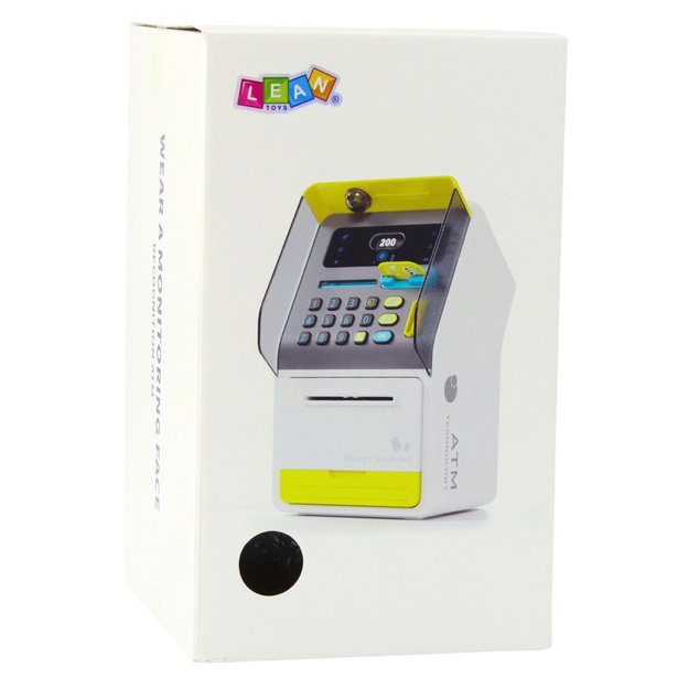 Interaktyvi taupyklė – seifas ATM su PIN kodu, rožinė 3