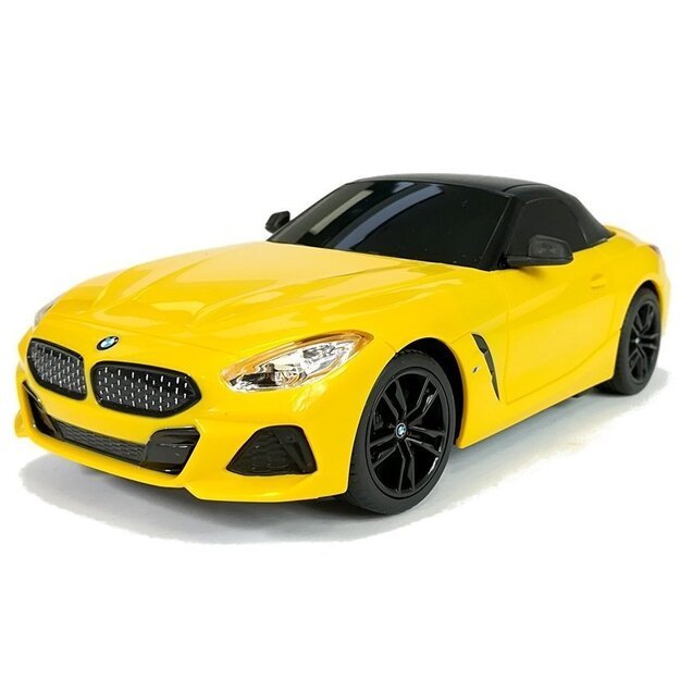 Nuotoliniu būdu valdomas BMW Z4 Roadster automobilis 1:18 – Rastar, geltonas