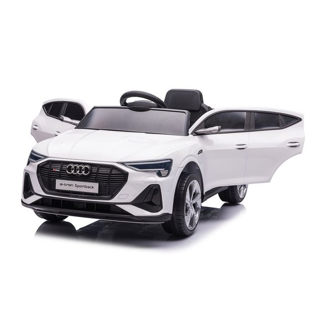 Vienvietis elektromobilis vaikams AUDI E- Tron QLS-6688, baltas