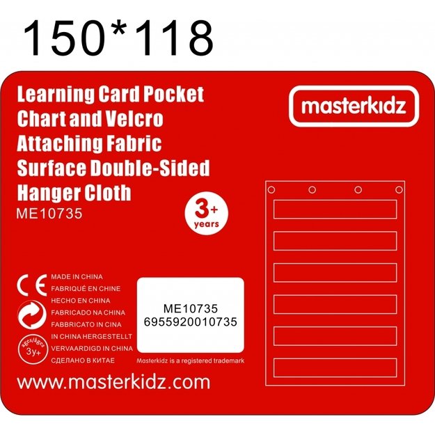 Pakabinama medžiaginė pakaba su kišenėmis, Masterkidz 