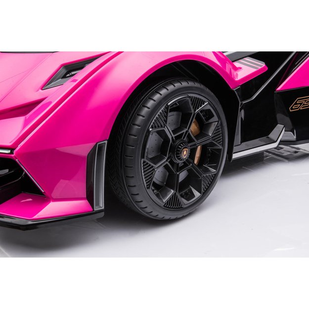 Vienvietis elektromobilis vaikams Lamborghini GT HL528, rožinis