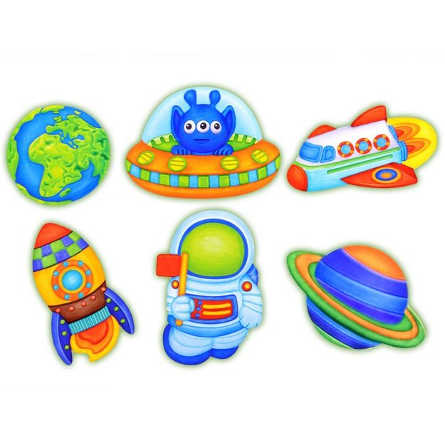 Kūrybinis gipso rinkinys magnetams kurti, kosmosas