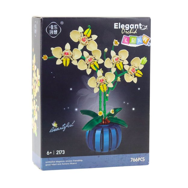 Konstruktorius vaikams “Orchidėja vazone” 766 el. 2